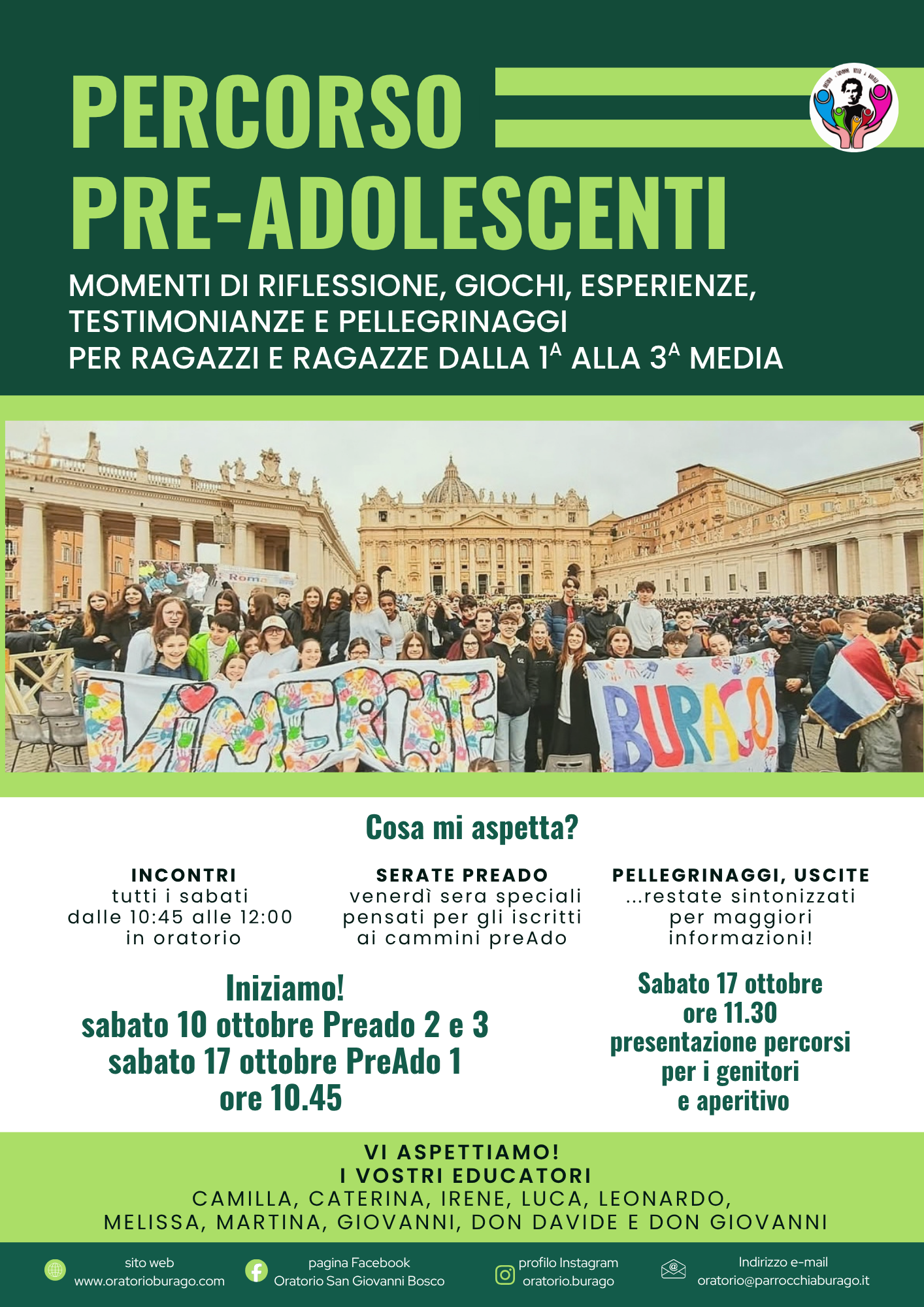 Percorso PreAdolescenti 2026